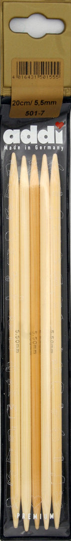 Addi Nadelspiel Bambus 20 cm