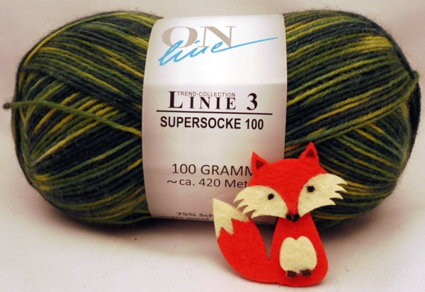 Linie 3 ONline Supersocke 100 Color Fb. 713