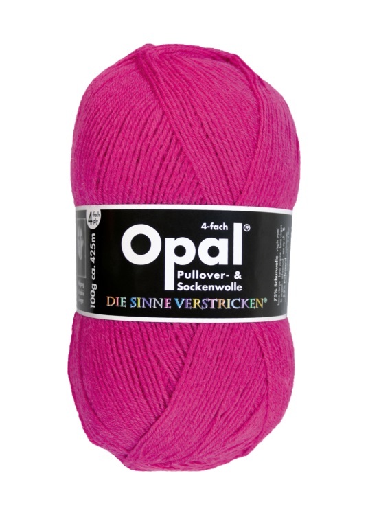 Sockenwolle Opal Uni4-fach pink