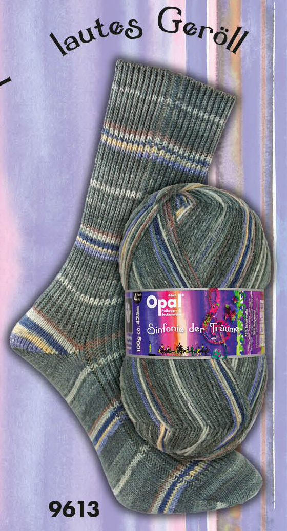 Opal Sockenwolle 4fach Sinf. d. Träume lautes Geröll 9613