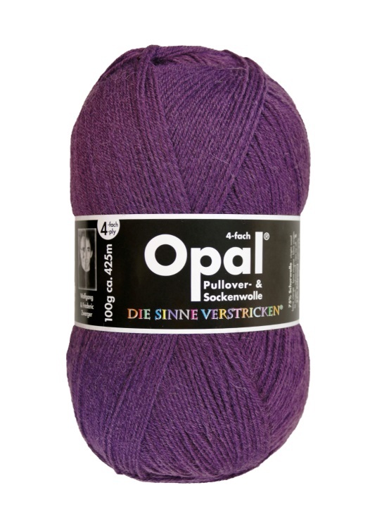 Sockenwolle Opal Uni4-fach lila